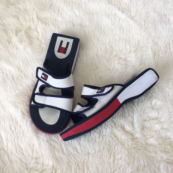 tommy hilfiger velcro sandals